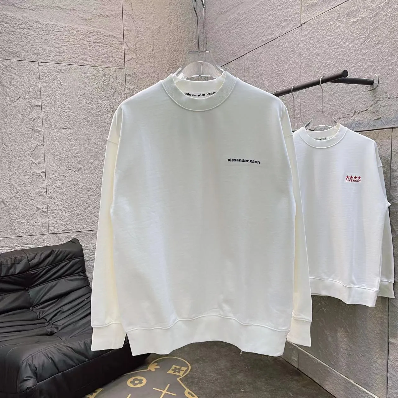 *alexanderwang 2024 New Arrival logo Same Style Size：S M L XL XXL ：Black White